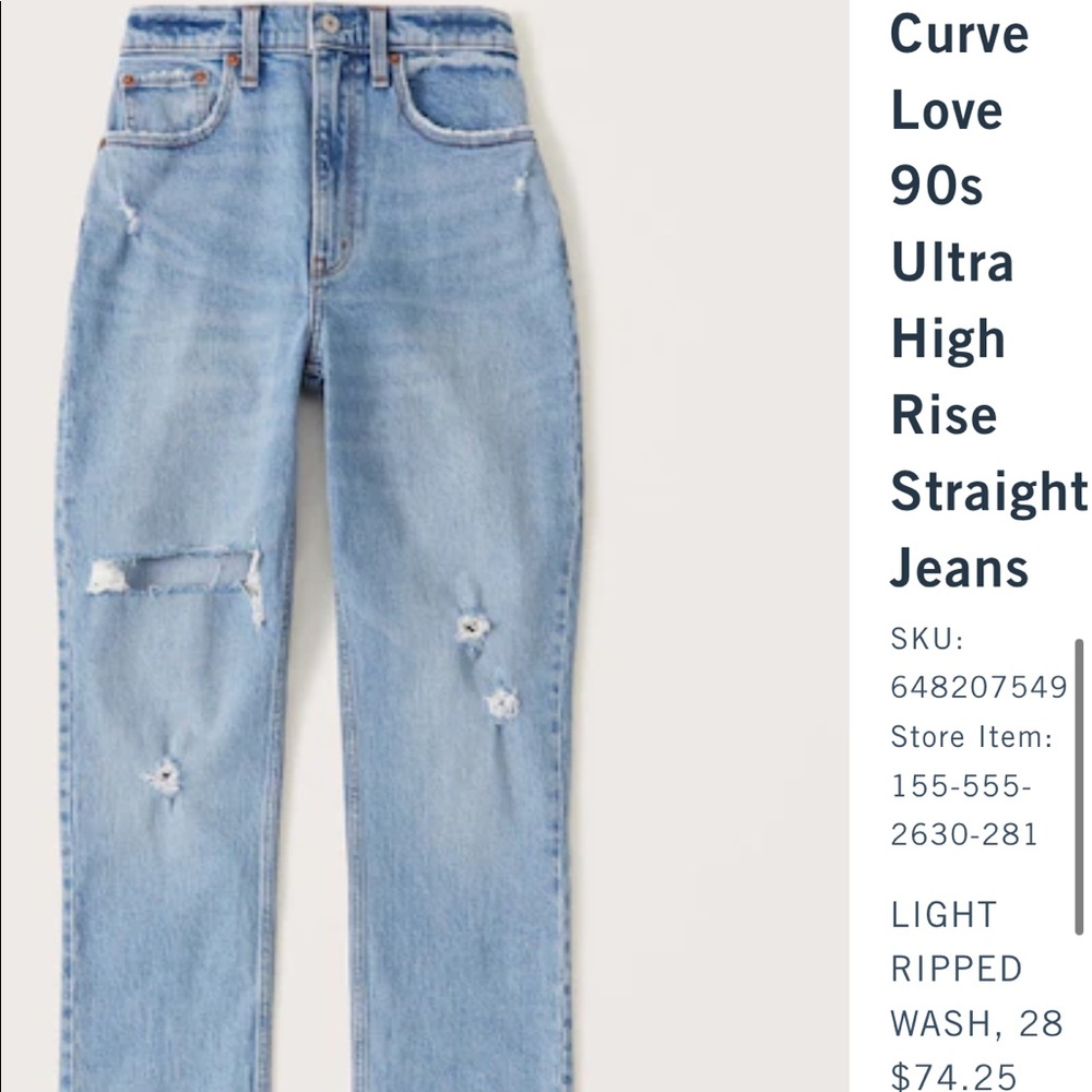 Curve love 90s high rise 28 inch LONG
